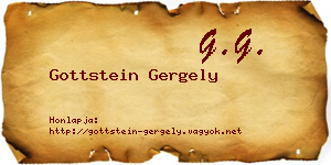 Gottstein Gergely névjegykártya